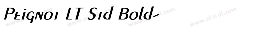 Peignot LT Std Bold字体转换